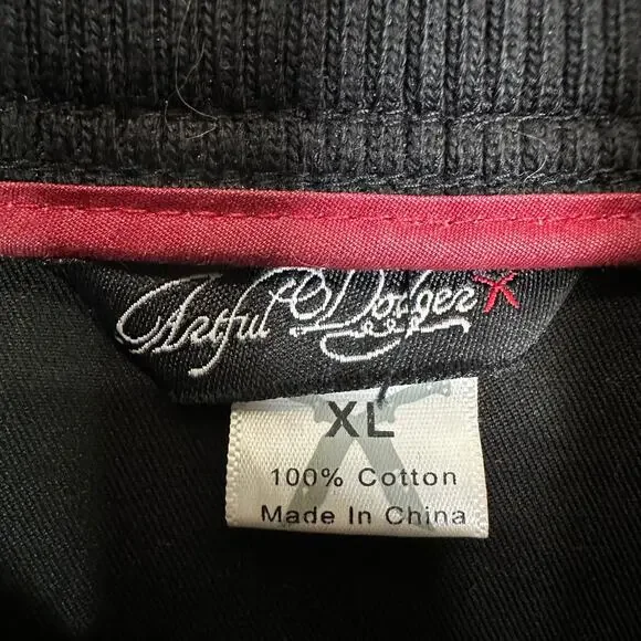 Artful Dodger Black Military Style Jacket Size XL